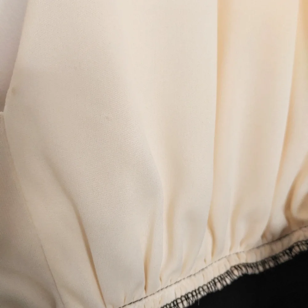 Line Up Y2k black & cream rhinestone halter jumpsuit. Size L - Picture 14 of 14